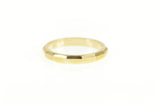 Load image into Gallery viewer, 14K Squared Pattern 2.5mm Stackable Band Ring Yellow Gold