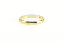 Load image into Gallery viewer, 14K Squared Pattern 2.5mm Stackable Band Ring Yellow Gold