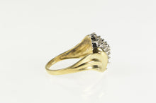 Load image into Gallery viewer, 10K 0.25 Ctw Diamond Wavy Cluster Statement Ring Yellow Gold