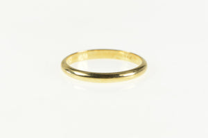 14K 2.5mm Classic Rounded Simple Wedding Band Ring Yellow Gold