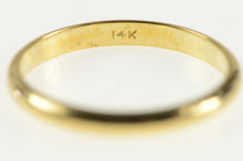 Load image into Gallery viewer, 14K 2.5mm Classic Rounded Simple Wedding Band Ring Yellow Gold