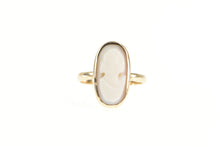 Load image into Gallery viewer, 10K Carved Shell Cameo Ornate Victorian Statement Ring Yellow Gold