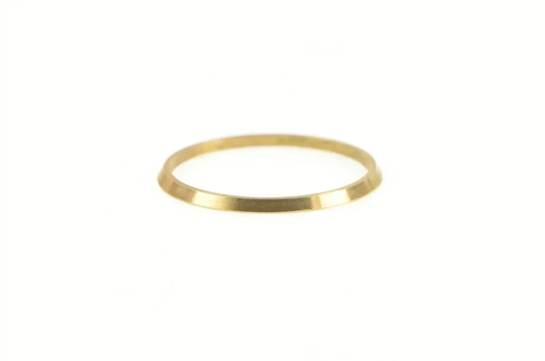 14K Vintage NOS 1950's Simple Stackable Band Ring Yellow Gold