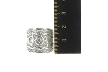 Load image into Gallery viewer, Sterling Silver Navajo Ornate Stamped Native American Band Ring