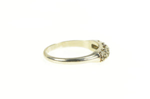 14K Vintage NOS 1950's Wedding Band Setting Ring White Gold