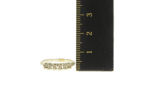 14K Vintage NOS 1950's Wedding Band Setting Ring White Gold