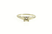 Load image into Gallery viewer, 14K Vintage NOS 1950&#39;s 3.1mm Engagement Setting Ring White Gold