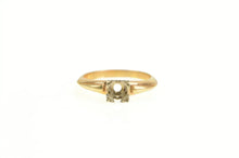 Load image into Gallery viewer, 14K Vintage NOS 1950&#39;s 4.4mm Engagement Setting Ring Yellow Gold