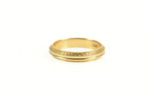 Load image into Gallery viewer, 14K Grooved 3.5mm Vintage NOS 1950&#39;s Band Ring Yellow Gold