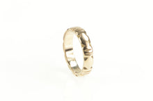 Load image into Gallery viewer, 14K 4.2mm Ornate Grooved Retro Wedding Band Ring Rose Gold