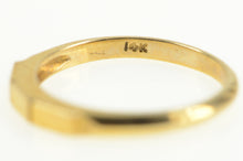 Load image into Gallery viewer, 14K Squared Simple Retro Classic Wedding Band Ring Yellow Gold