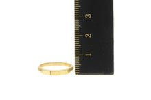 Load image into Gallery viewer, 14K Squared Simple Retro Classic Wedding Band Ring Yellow Gold