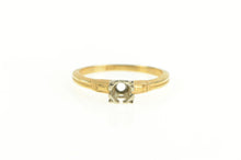 Load image into Gallery viewer, 14K 3.7mm Setting Vintage NOS 1950&#39;s Engagement Ring White Gold