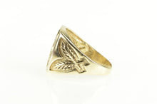 Load image into Gallery viewer, 10K Pave Diamond Encrusted Eagle Statement Ring Yellow Gold