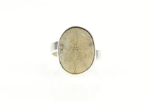 Load image into Gallery viewer, Sterling Silver Sand Dollar Cabochon Beach Ocean Motif Ring