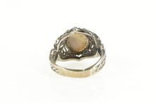 Load image into Gallery viewer, Sterling Silver Natural Opal Ornate Filigree Statement Ring