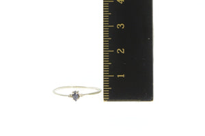 10K Marquise Sapphire Diamond Engagement Ring White Gold