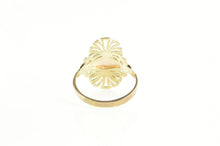 Load image into Gallery viewer, 14K Diamond Cut Two Tone Filigree Statement Ring Yellow Gold