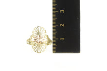 Load image into Gallery viewer, 14K Diamond Cut Two Tone Filigree Statement Ring Yellow Gold