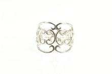 Load image into Gallery viewer, Sterling Silver Ornate Scroll Filigree Statement Band Ring