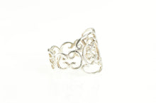 Load image into Gallery viewer, Sterling Silver Ornate Scroll Filigree Statement Band Ring