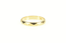 Load image into Gallery viewer, 14K 3.0mm Squared Lattice Facet Pattern Band Ring Yellow Gold