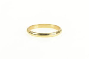 14K 2.6mm Rounded Simple Classic Wedding Band Ring Yellow Gold