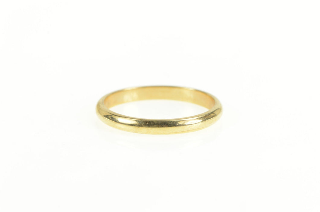 14K 2.6mm Rounded Simple Classic Wedding Band Ring Yellow Gold