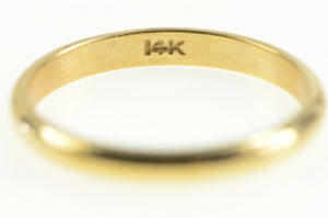 14K 2.6mm Rounded Simple Classic Wedding Band Ring Yellow Gold