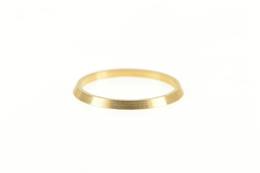 14K 1.4mm Simple Classic Vintage NOS 1950's Band Ring Yellow Gold