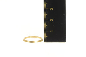14K 1.4mm Simple Classic Vintage NOS 1950's Band Ring Yellow Gold