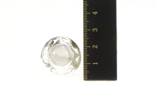 Load image into Gallery viewer, Sterling Silver Round Rose Quartz Cabochon Ornate Cocktail Ring
