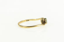 Load image into Gallery viewer, 10K Emerald Diamond Cluster Accent Bypass Ring Yellow Gold
