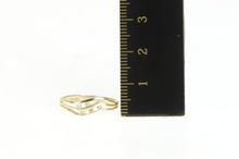 Load image into Gallery viewer, 10K Diamond Wavy Channel Statement Band Ring Yellow Gold