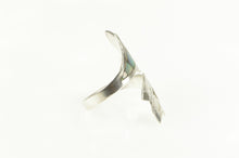 Load image into Gallery viewer, Sterling Silver Abalone Sea Shell Wrap Bypass Statement Ring