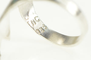 Sterling Silver Abalone Sea Shell Wrap Bypass Statement Ring