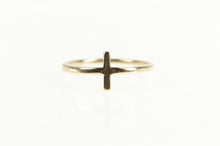 Load image into Gallery viewer, 10K Cross Christian Faith Symbol Jesus Christ Ring Yellow Gold