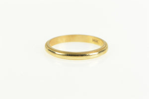 14K 2.4mm Classic Simple Rounded Wedding Band Ring Yellow Gold