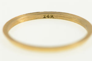 14K 1.3mm Simple Stackable Vintage NOS 1950's Ring Yellow Gold