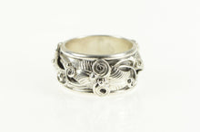 Load image into Gallery viewer, Sterling Silver Benson Manygoats Navajo Native American Leaf Ring