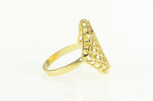 Load image into Gallery viewer, 21K Rose Bar 1g Fine Gold Bar Filigree Statement Ring Yellow Gold