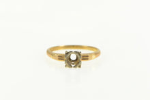 Load image into Gallery viewer, 14K 4.4mm Vintage NOS 1950&#39;s Engagement Setting Ring Yellow Gold