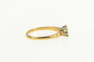 14K 4.4mm Vintage NOS 1950's Engagement Setting Ring Yellow Gold