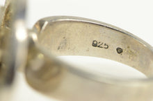 Load image into Gallery viewer, Sterling Silver Oval Marcasite Layered Spinner Statement Ring