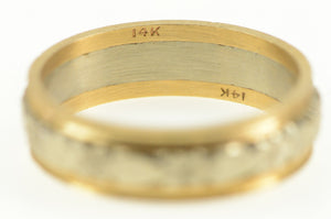 14K 5.1mm Vintage NOS 1950's Orange Blossom Band Ring Yellow Gold