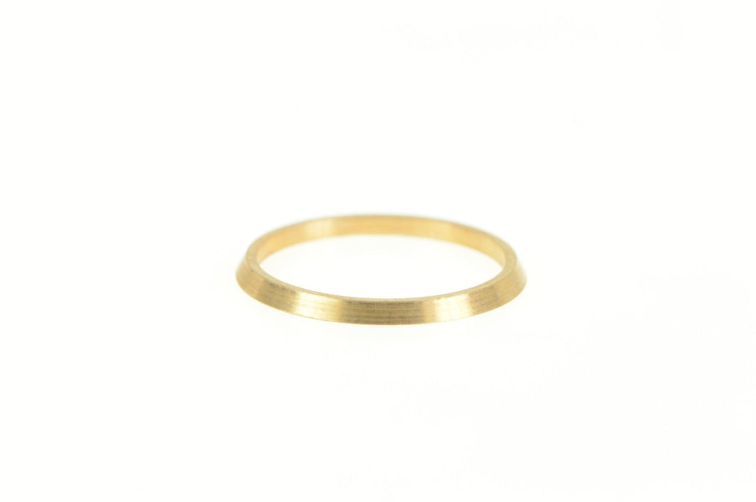 14K 1.3mm Simple Vintage NOS 1950's Stackable Ring Yellow Gold