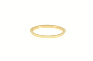 14K 1.3mm Simple Vintage NOS 1950's Stackable Ring Yellow Gold