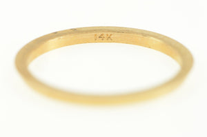 14K 1.3mm Simple Vintage NOS 1950's Stackable Ring Yellow Gold