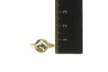 Load image into Gallery viewer, 14K Embossed Horse Signet Wax Seal Equestrian Ring Yellow Gold