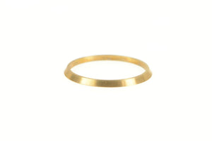 14K 1.3mm Vintage NOS 1950's Simple Band Plain Ring Yellow Gold